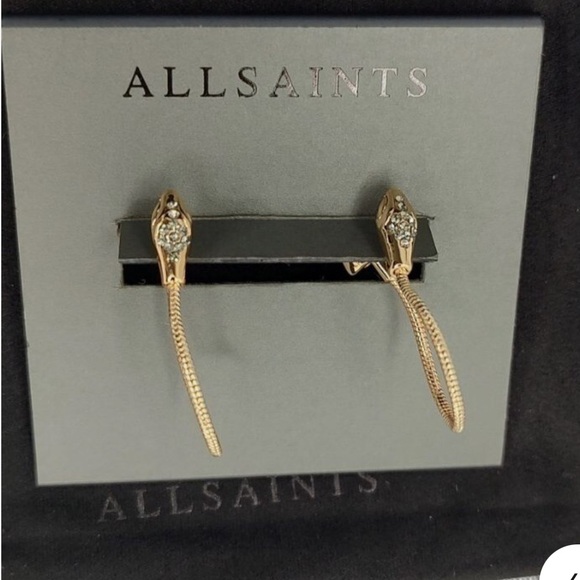 All Saints Earrings Pavé Snake Earrings - Picture 3 of 5
